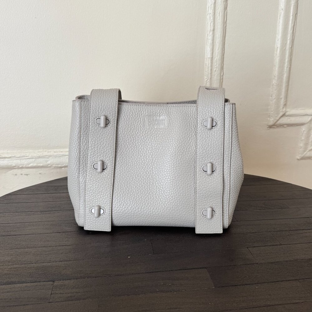 Dagne Dover Tokyo Turnlock Tote in Bone - Picture 2 of 13